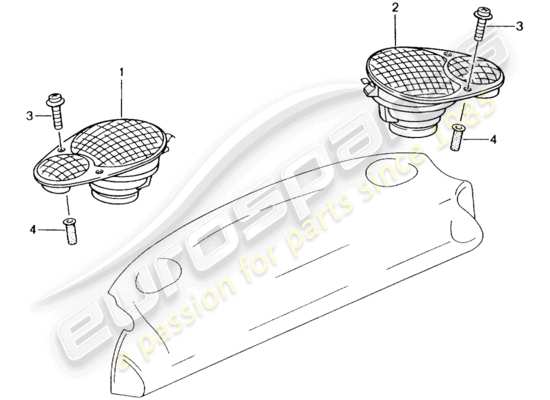 a part diagram from the Porsche 996 GT3 parts catalogue