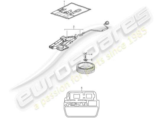 a part diagram from the Porsche 996 T/GT2 parts catalogue