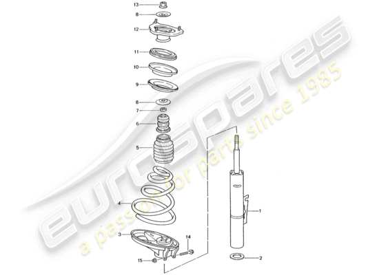 a part diagram from the Porsche 996 T/GT2 parts catalogue