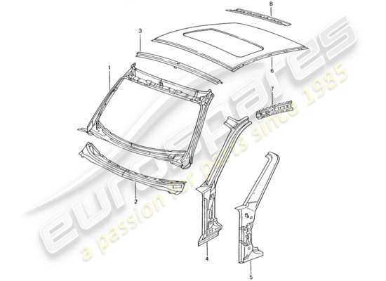 a part diagram from the Porsche 996 T/GT2 parts catalogue