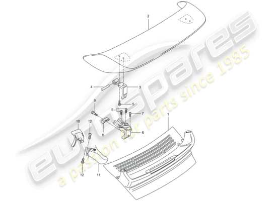 a part diagram from the Porsche 996 T/GT2 parts catalogue