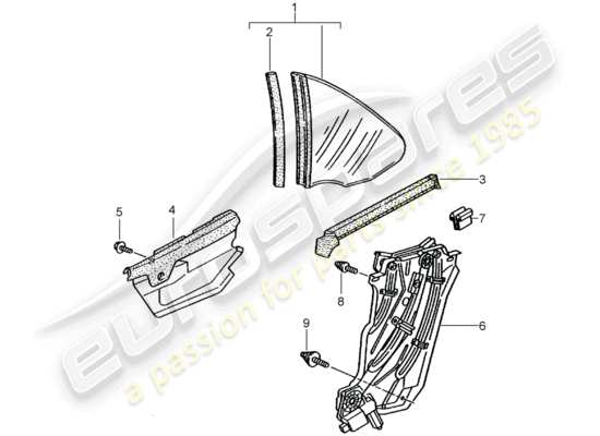 a part diagram from the Porsche 996 T/GT2 parts catalogue