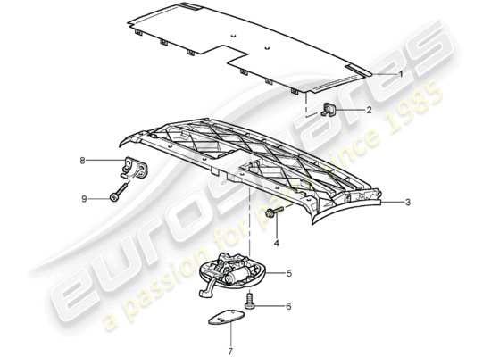 a part diagram from the Porsche 996 T/GT2 parts catalogue