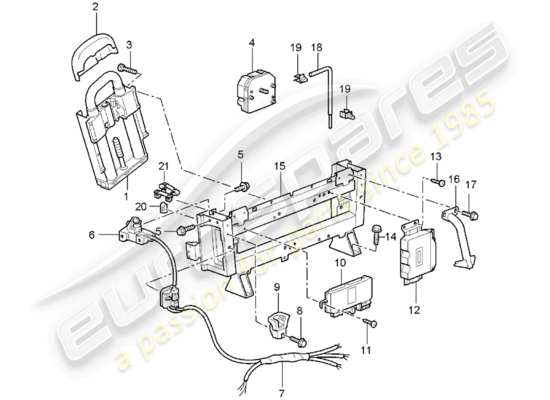 a part diagram from the Porsche 996 T/GT2 parts catalogue