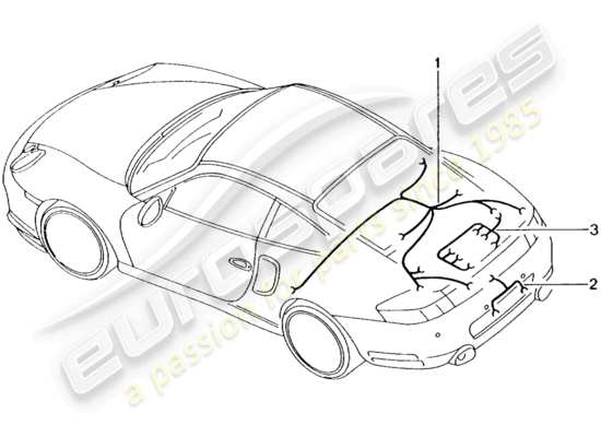 a part diagram from the Porsche 996 T/GT2 (2001) parts catalogue