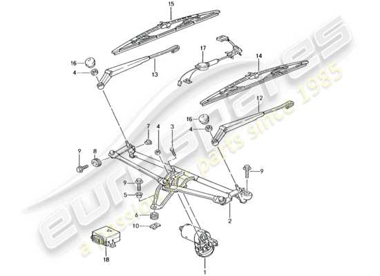 a part diagram from the Porsche 996 T/GT2 (2001) parts catalogue