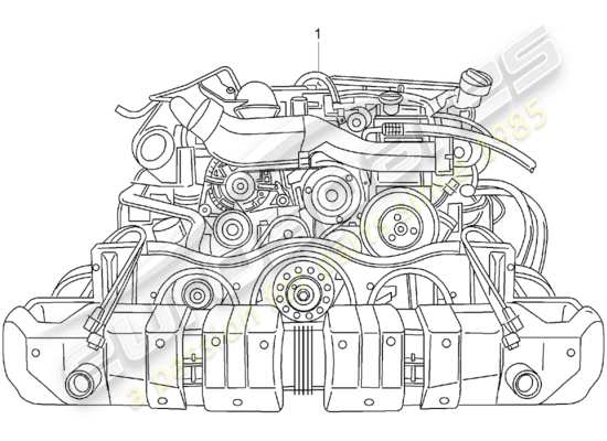 a part diagram from the Porsche 996 T/GT2 parts catalogue