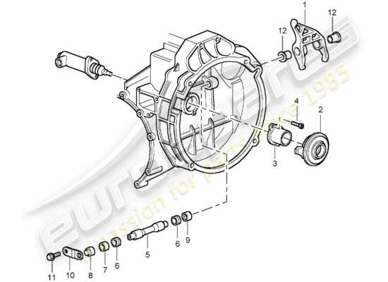 a part diagram from the Porsche 996 T/GT2 parts catalogue