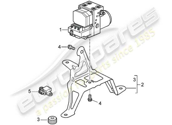 a part diagram from the Porsche 996 T/GT2 (2002) parts catalogue