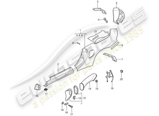 a part diagram from the Porsche 996 T/GT2 (2002) parts catalogue