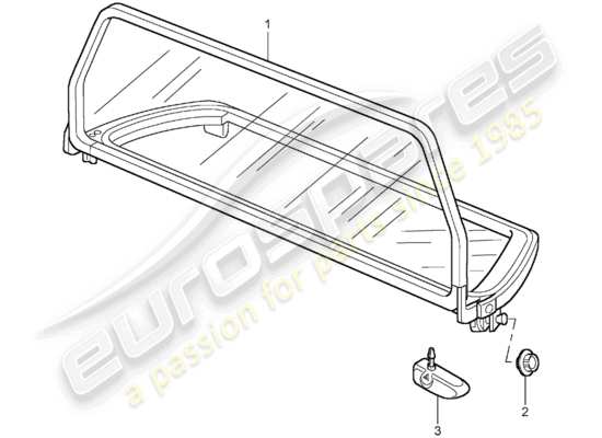 a part diagram from the Porsche 996 T/GT2 parts catalogue