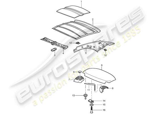 a part diagram from the Porsche 996 T/GT2 parts catalogue