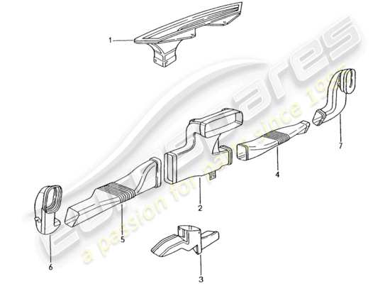 a part diagram from the Porsche 996 T/GT2 parts catalogue