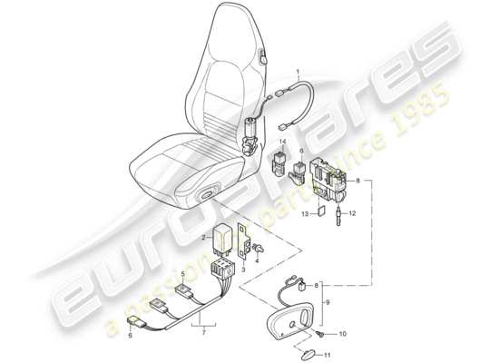 a part diagram from the Porsche 996 T/GT2 (2002) parts catalogue