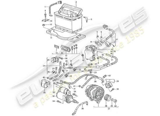 a part diagram from the Porsche 996 T/GT2 parts catalogue