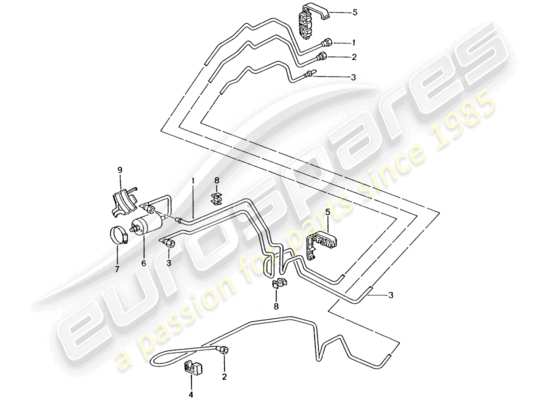 a part diagram from the Porsche 996 T/GT2 parts catalogue