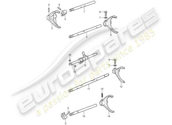 a part diagram from the Porsche 996 T/GT2 parts catalogue