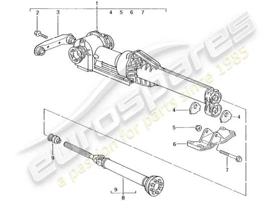 a part diagram from the Porsche 996 T/GT2 parts catalogue