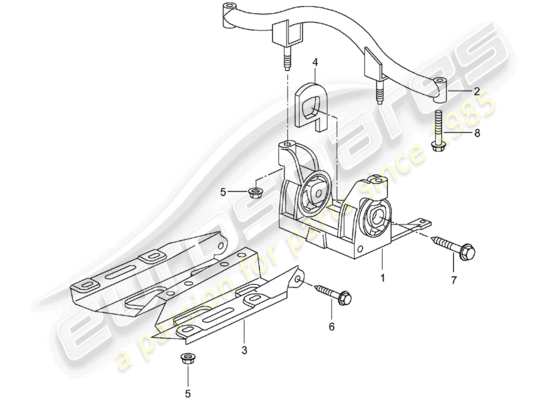 a part diagram from the Porsche 996 T/GT2 parts catalogue