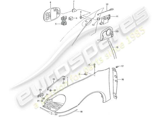 a part diagram from the Porsche 996 T/GT2 (2003) parts catalogue