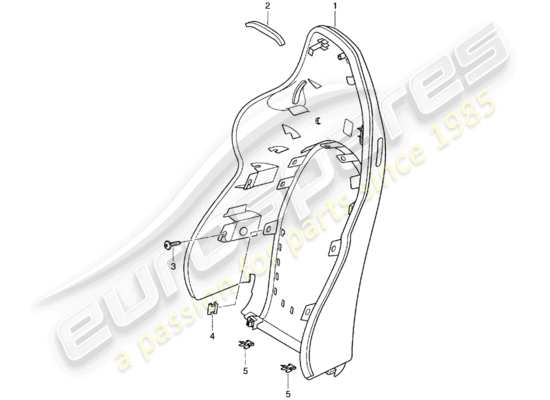 a part diagram from the Porsche 996 T/GT2 parts catalogue