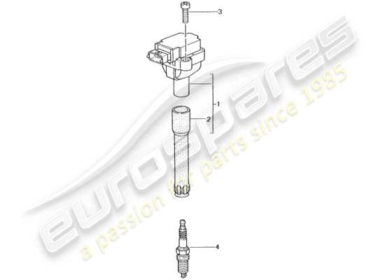 a part diagram from the Porsche 996 T/GT2 parts catalogue