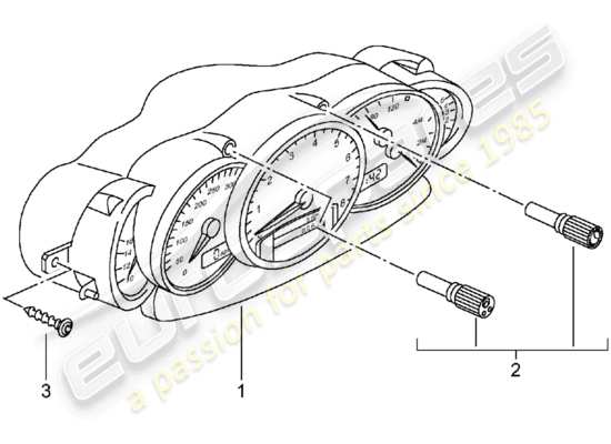 a part diagram from the Porsche 996 T/GT2 parts catalogue