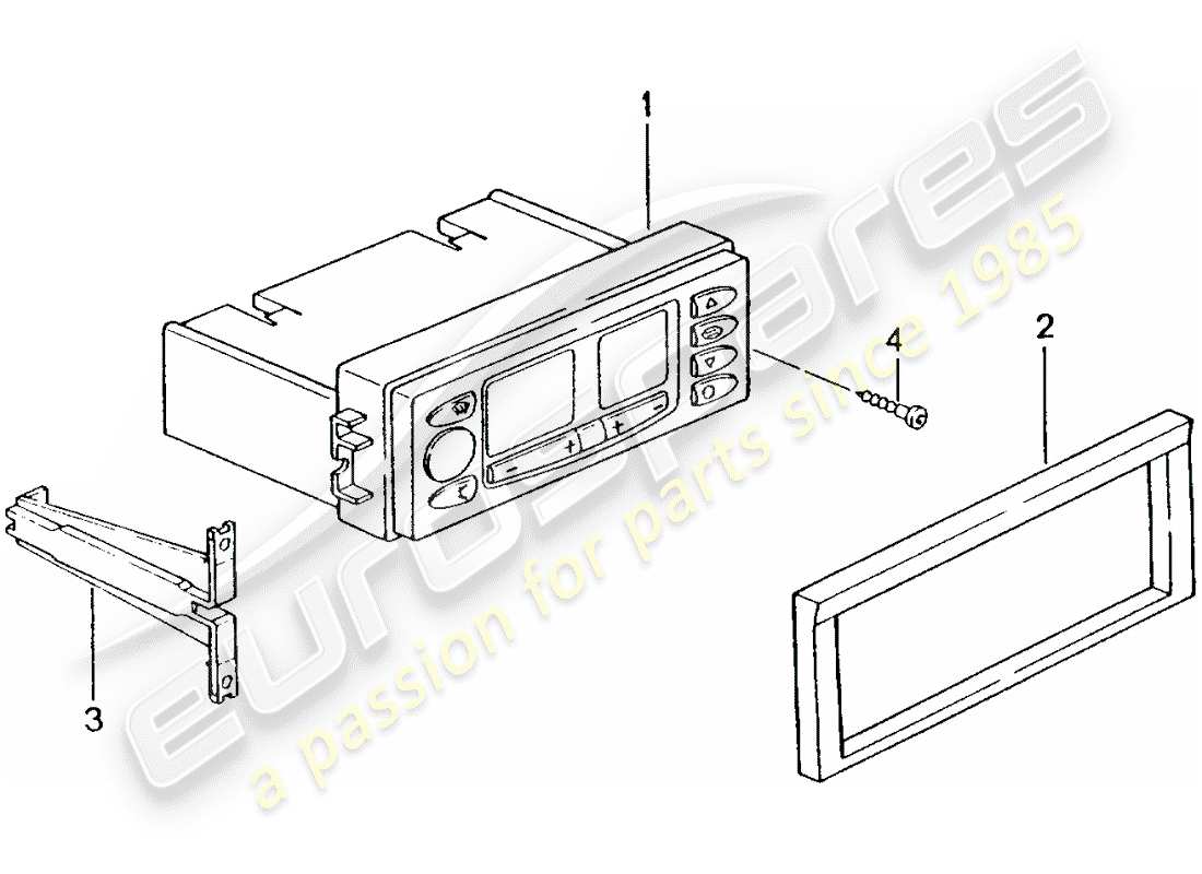 Porsche 996 T/GT2 (2004) CONTROL SWITCH Part Diagram