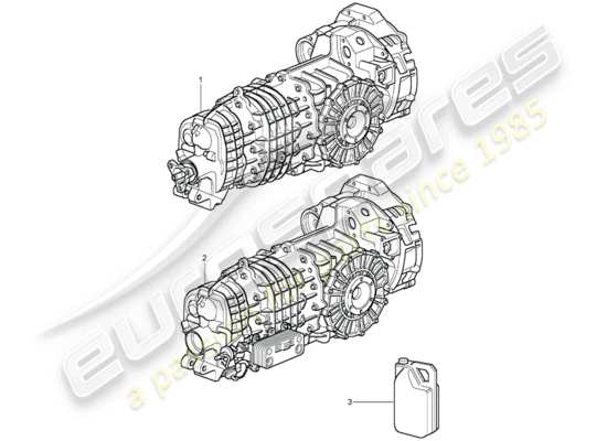 a part diagram from the Porsche 996 T/GT2 parts catalogue