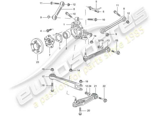 a part diagram from the Porsche 996 T/GT2 (2004) parts catalogue