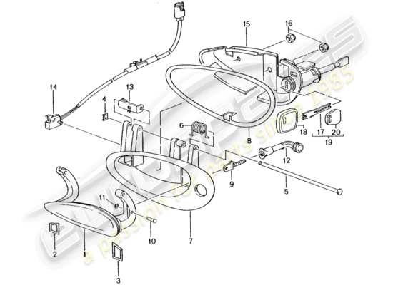 a part diagram from the Porsche 996 T/GT2 parts catalogue