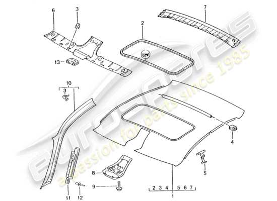 a part diagram from the Porsche 996 T/GT2 parts catalogue