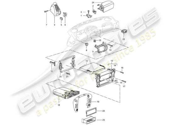 a part diagram from the Porsche 996 T/GT2 parts catalogue