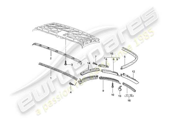 a part diagram from the Porsche 996 T/GT2 parts catalogue