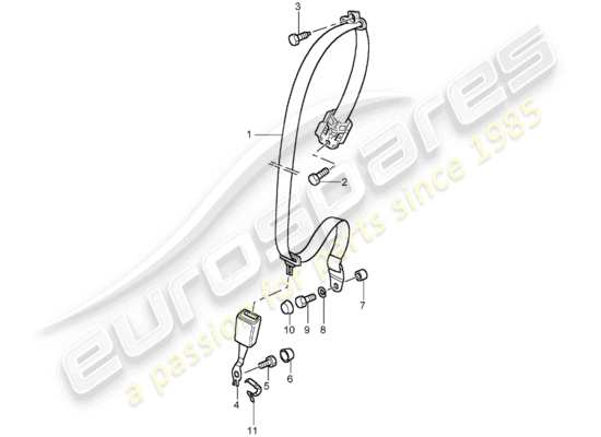 a part diagram from the Porsche 996 T/GT2 parts catalogue