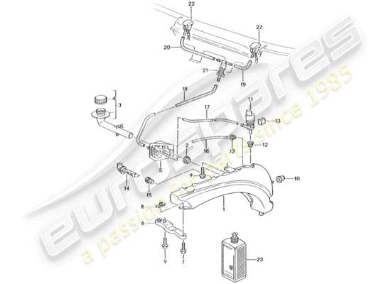 a part diagram from the Porsche 996 T/GT2 parts catalogue