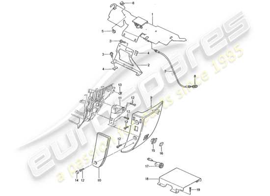 a part diagram from the Porsche 996 T/GT2 parts catalogue