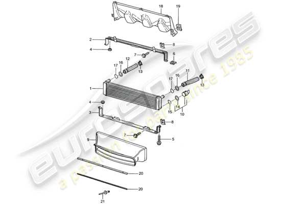 a part diagram from the Porsche 996 T/GT2 parts catalogue