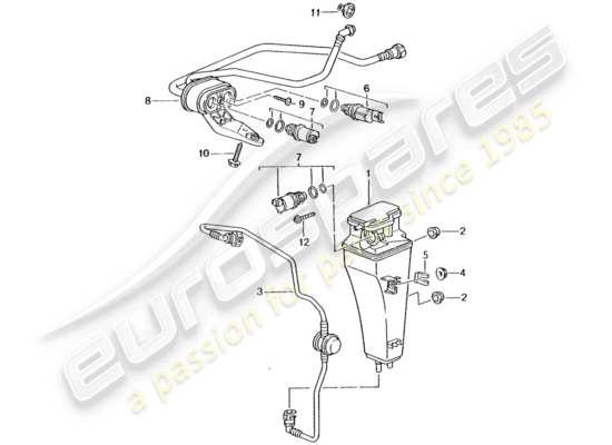 a part diagram from the Porsche 996 T/GT2 parts catalogue