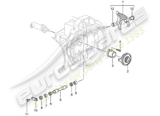 a part diagram from the Porsche 996 T/GT2 parts catalogue