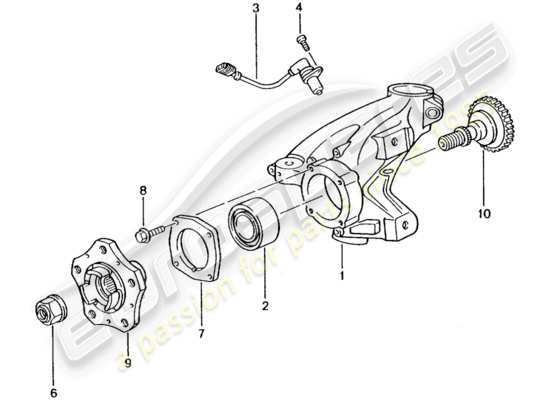 a part diagram from the Porsche 996 T/GT2 parts catalogue