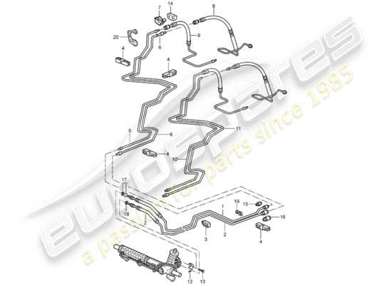a part diagram from the Porsche 996 T/GT2 (2005) parts catalogue
