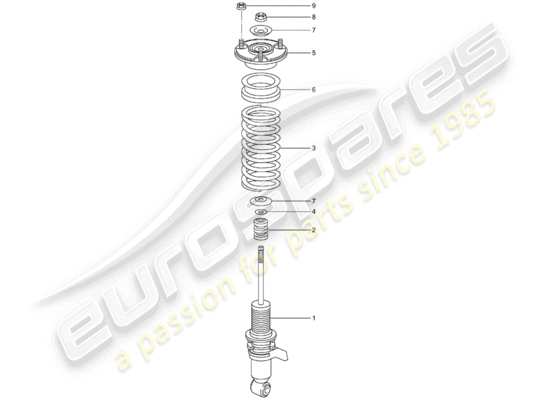 a part diagram from the Porsche 996 T/GT2 parts catalogue