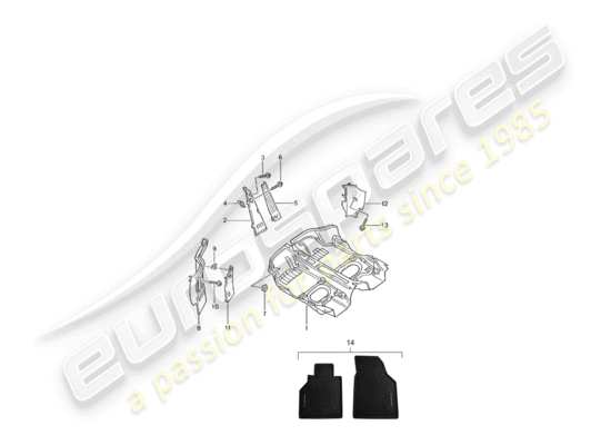 a part diagram from the Porsche 996 T/GT2 (2005) parts catalogue