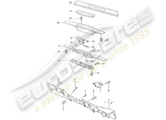 a part diagram from the Porsche 996 T/GT2 parts catalogue