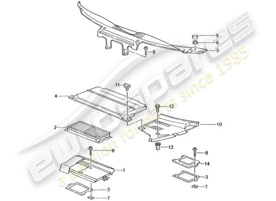 a part diagram from the Porsche 996 T/GT2 parts catalogue