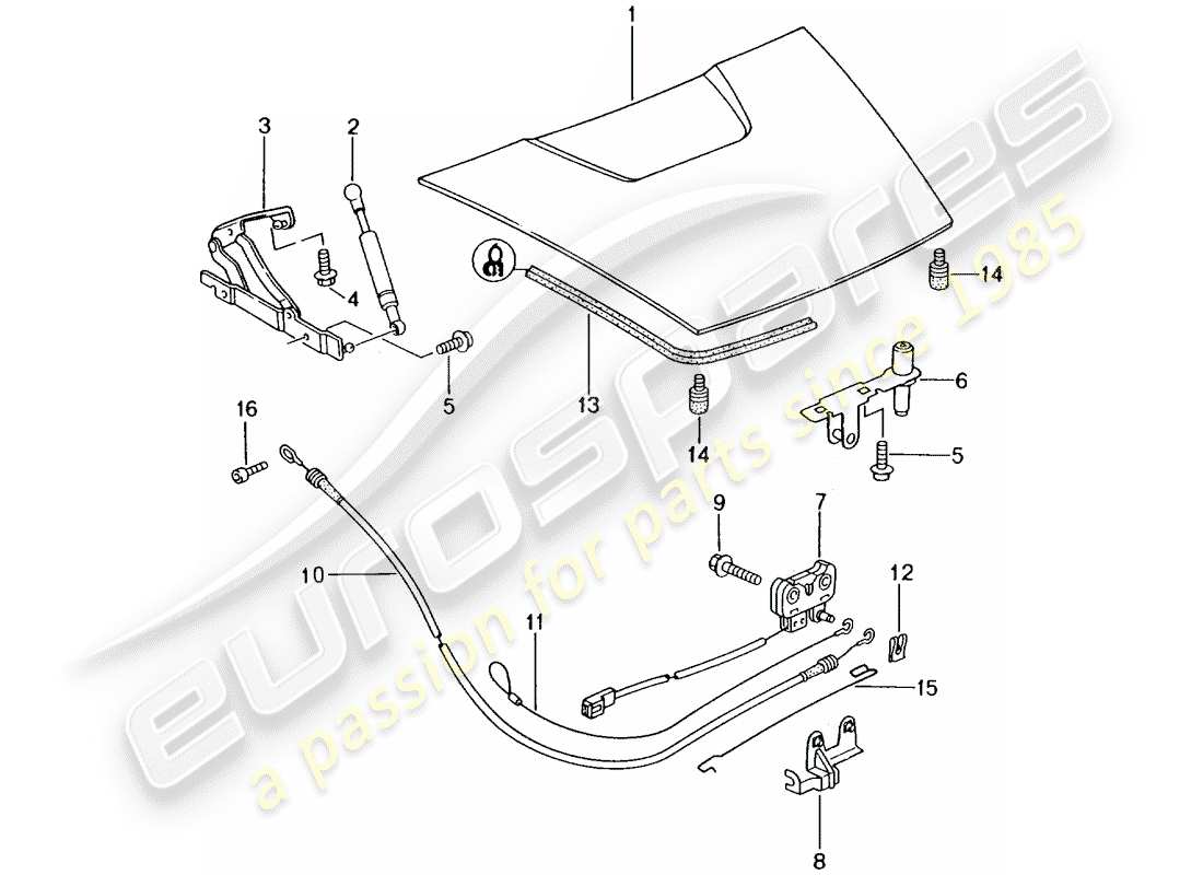 Porsche Boxster 986 (1997) COVER Part Diagram