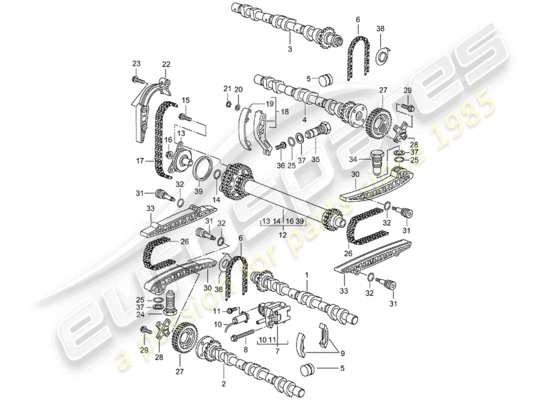 a part diagram from the Porsche Boxster 986 parts catalogue