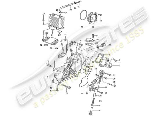 a part diagram from the Porsche Boxster 986 parts catalogue