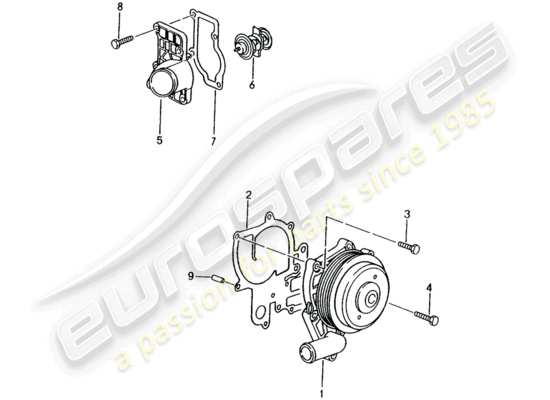 a part diagram from the Porsche Boxster 986 parts catalogue